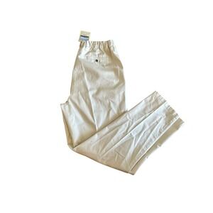 LL Bean Womens 16 TALL Khaki Chino Pants Wrinkle Resistant Cotton NWT